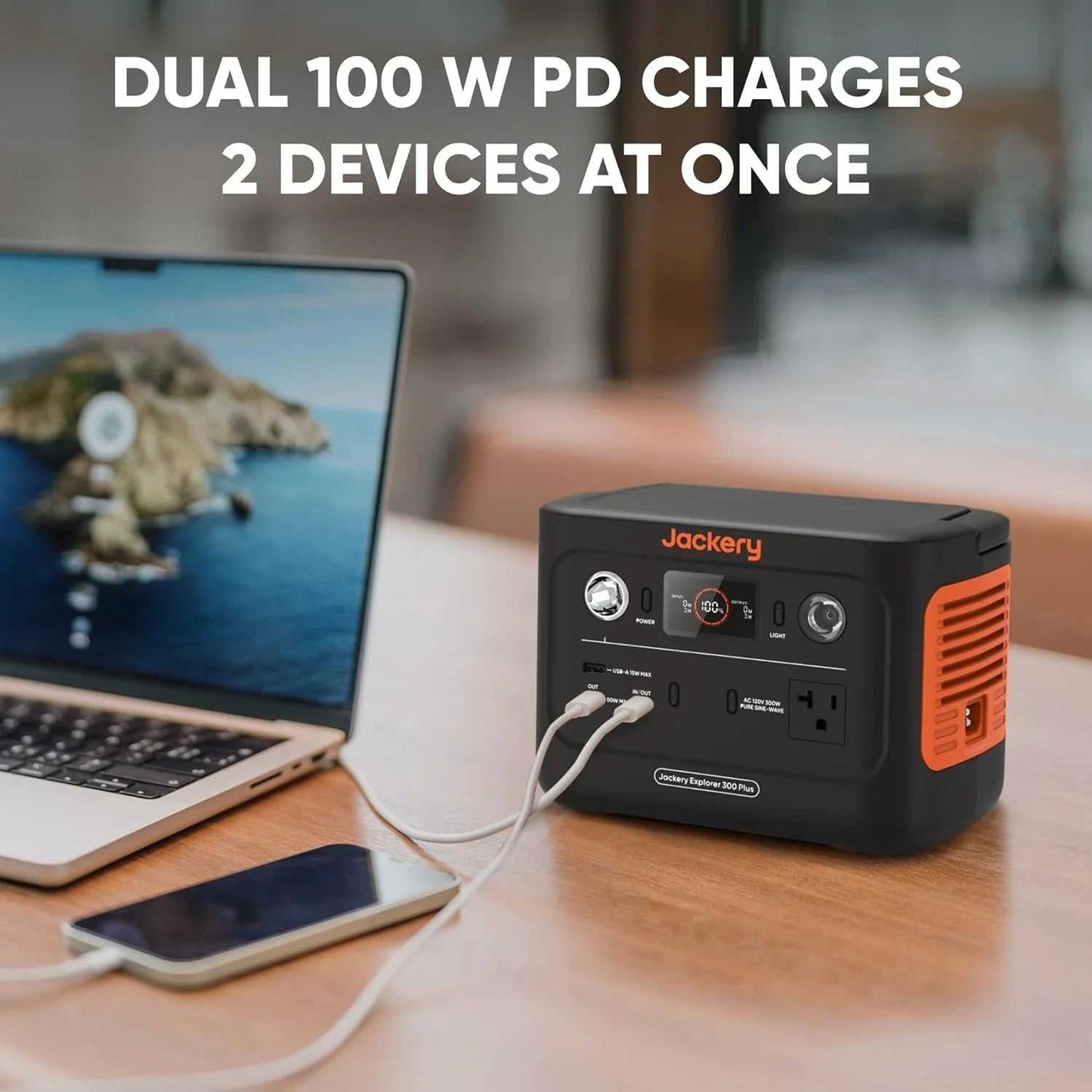 The Jackery Explorer 300 Plus Portable Power Station, with its impressive 288Wh Lifepo4 Battery, is the ultimate solution for those seeking reliable power on the go.