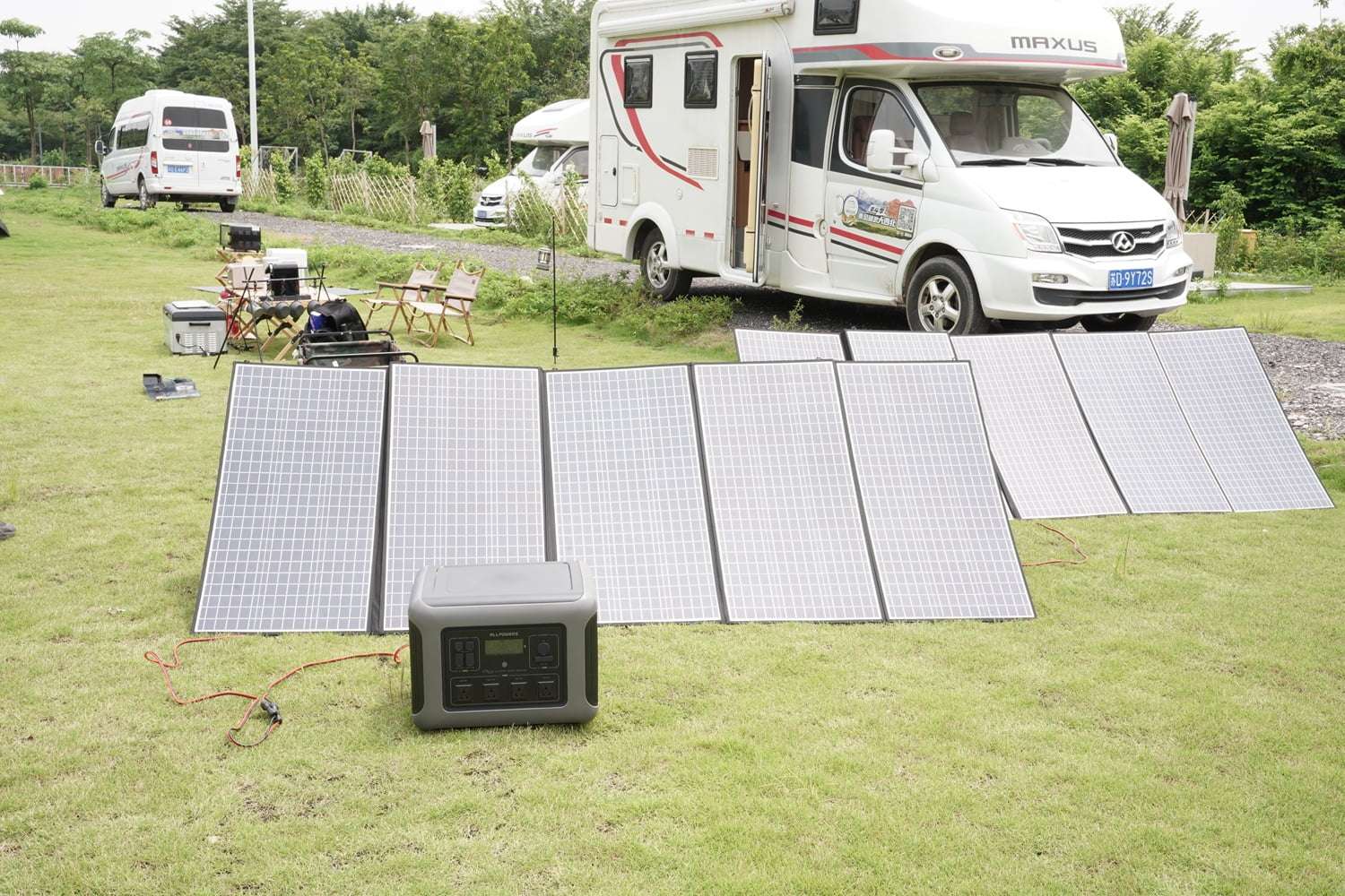 Introducing the ALLPOWERS R2500 "Anywhere But the Grid" Solar Magical Energy Box, a revolutionary portable solar generator kit that combines a robust 2016Wh Lifepo4 