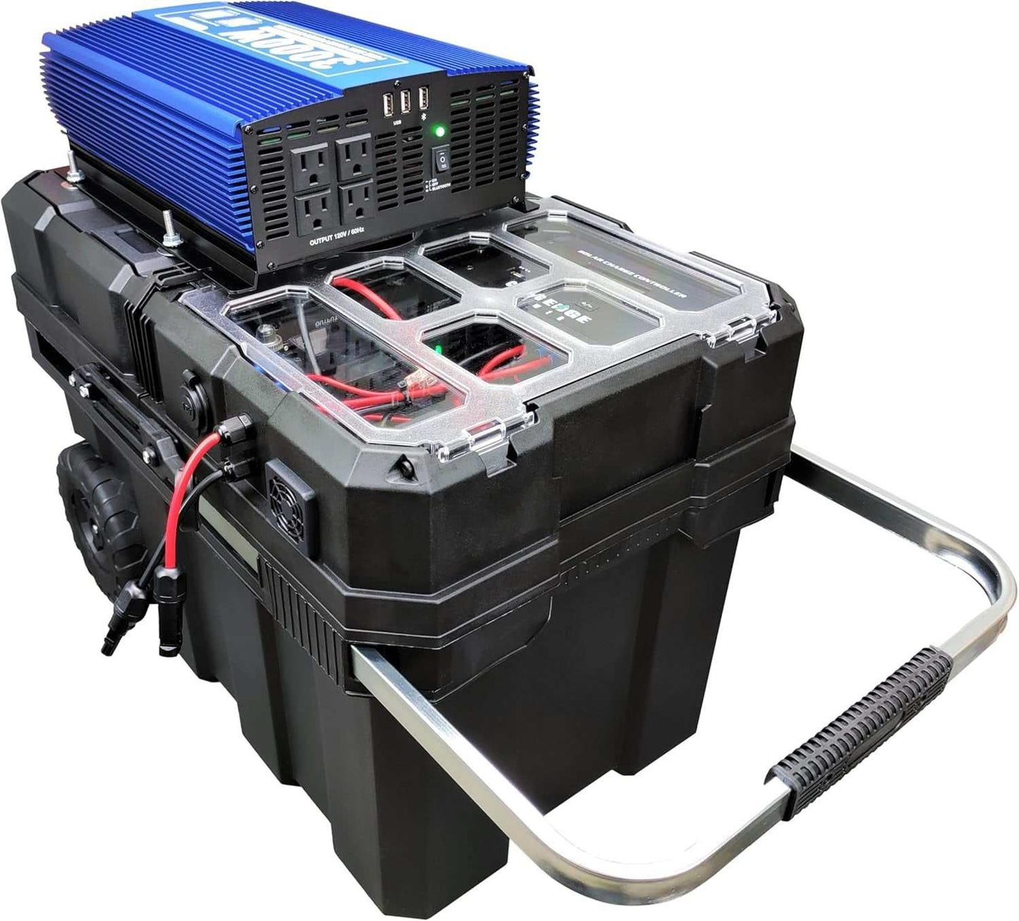 Powerful Portable Solar Generator with Wheels, CEP Scout Complete 3000W Mod Sine Inverter, versatile off-grid power solution.