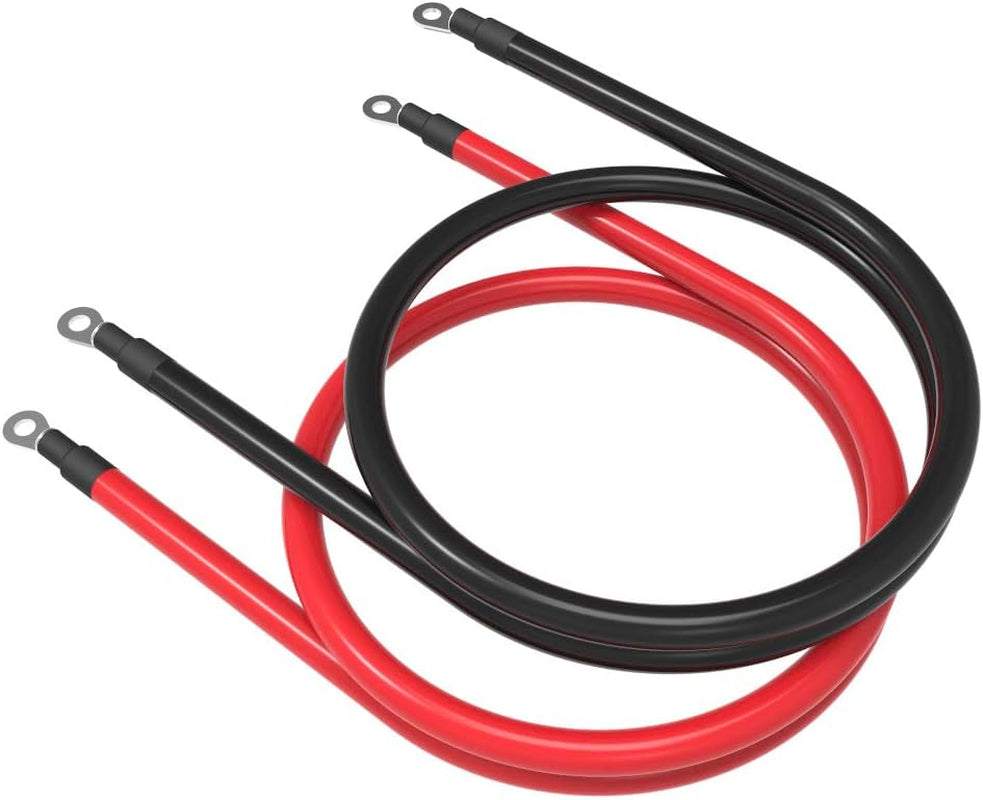 The 4 AWG Gauge Red + Black Pure Copper Battery Cables Power Inverter Wire Set is an essential accessory for anyone looking to enhance their electrical systems in ve