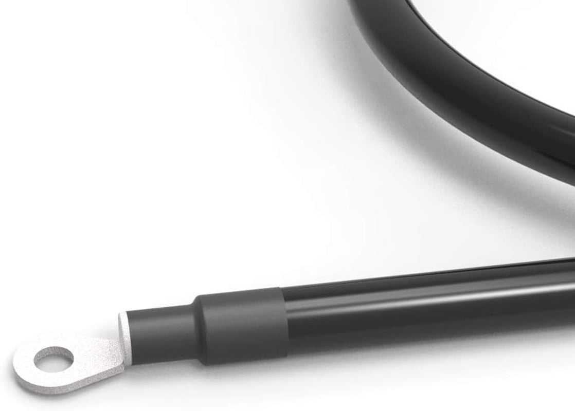 The battery cable kit is manufactured with ultra-flexible Power-Flex Cable.
6 AWG Upgrade Wire. 100% fine stranded PURE COPPER cable for high amperage applications. 