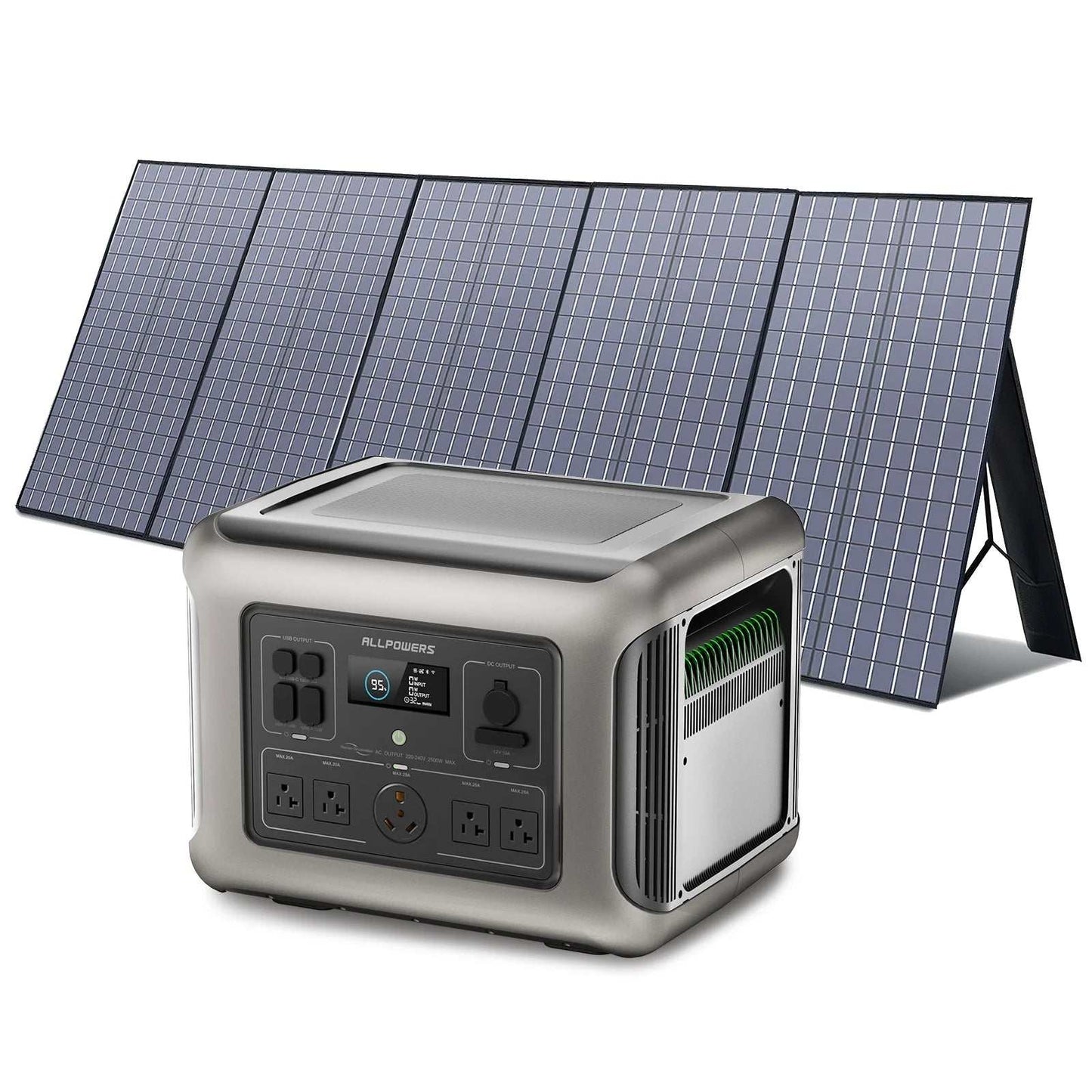 Introducing the ALLPOWERS R2500 "Anywhere But the Grid" Solar Magical Energy Box, a revolutionary portable solar generator kit that combines a robust 2016Wh Lifepo4 