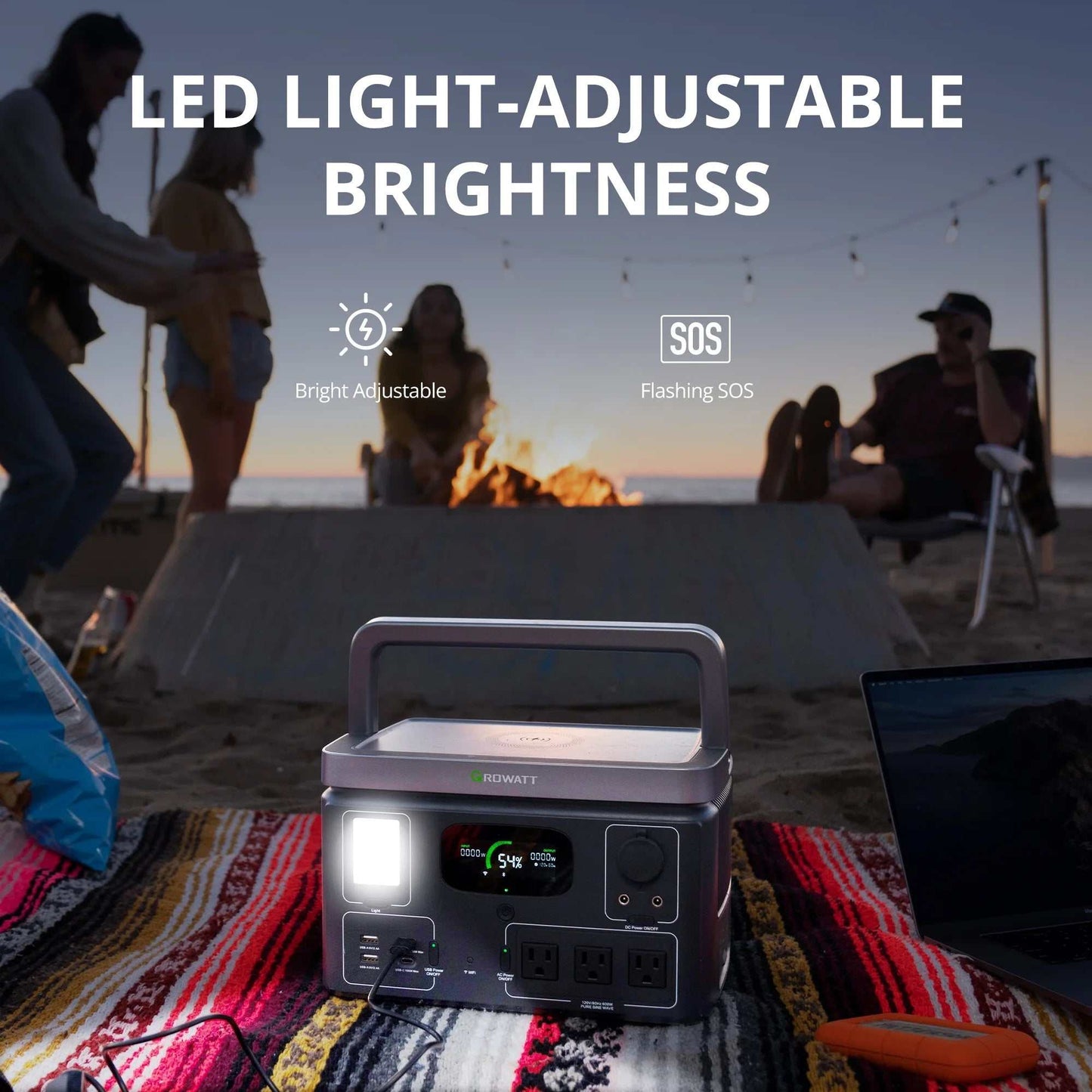 VITA 550 portable power station uses a LiFePO4 Battery, which is durable for over 3000 cycles of charges and discharges. With a 538Wh capacity battery and 11 Outlets