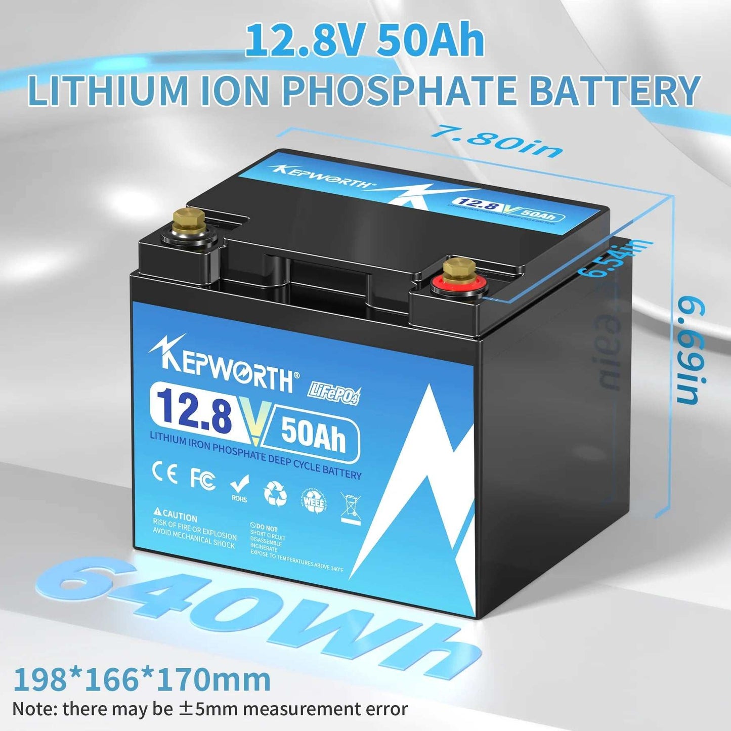 The KEPWORTH 12 Volt 50Ah Lithium Iron Phosphate Battery is the ultimate power solution for your marine escapades and off-grid adventures. Engineered with Automotive