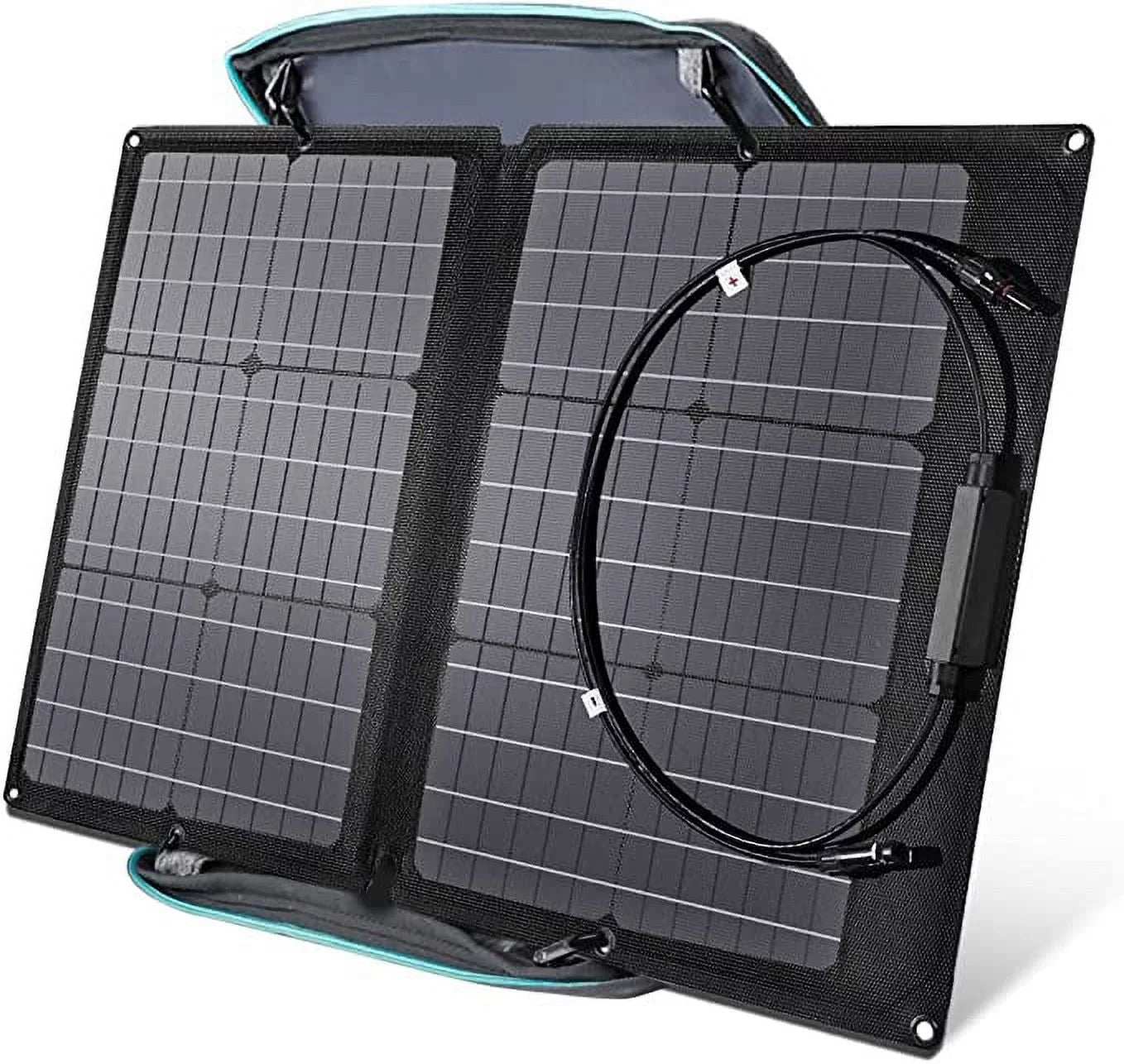 Introducing the EcoFlow 60W Portable Solar Panel, the ultimate sun-bathing charger designed for outdoor enthusiasts who crave adventure without compromising on power