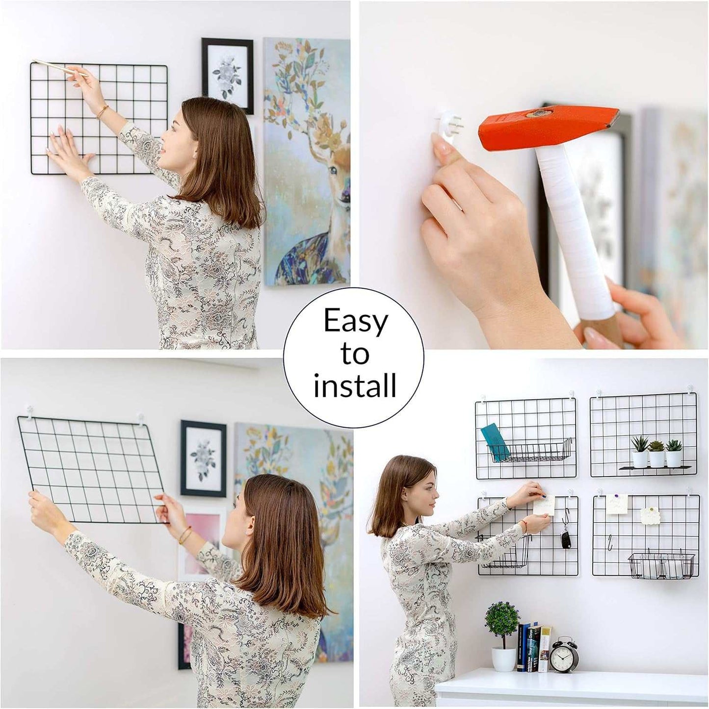 【CHERISH YOUR MEMORIES】Some of the best moments are worth remembering forever. Create your personal memo board with the wall grid photo display panels. a Great way t