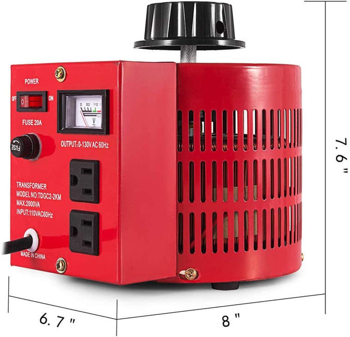 1000VA Voltage Party Machine – Watt's Up Doc? variable transformer with adjustable voltage, copper coil, thermal design, overload protection, and voltmeter.