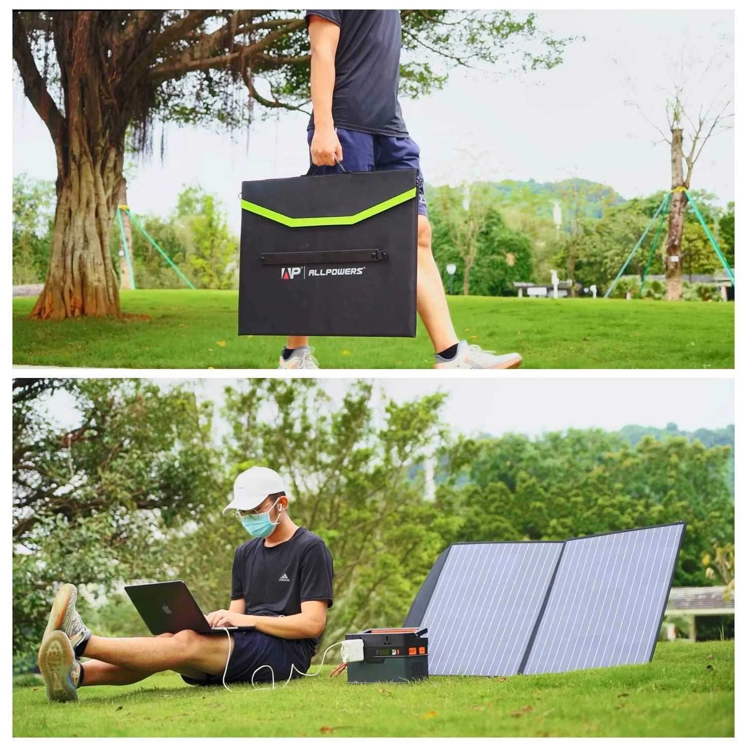 Introducing the Sunbathing Panel: The Ultimate Camping Companion That Charges Your Laptop While You Charge Your Tan! This innovative product is designed for outdoor 