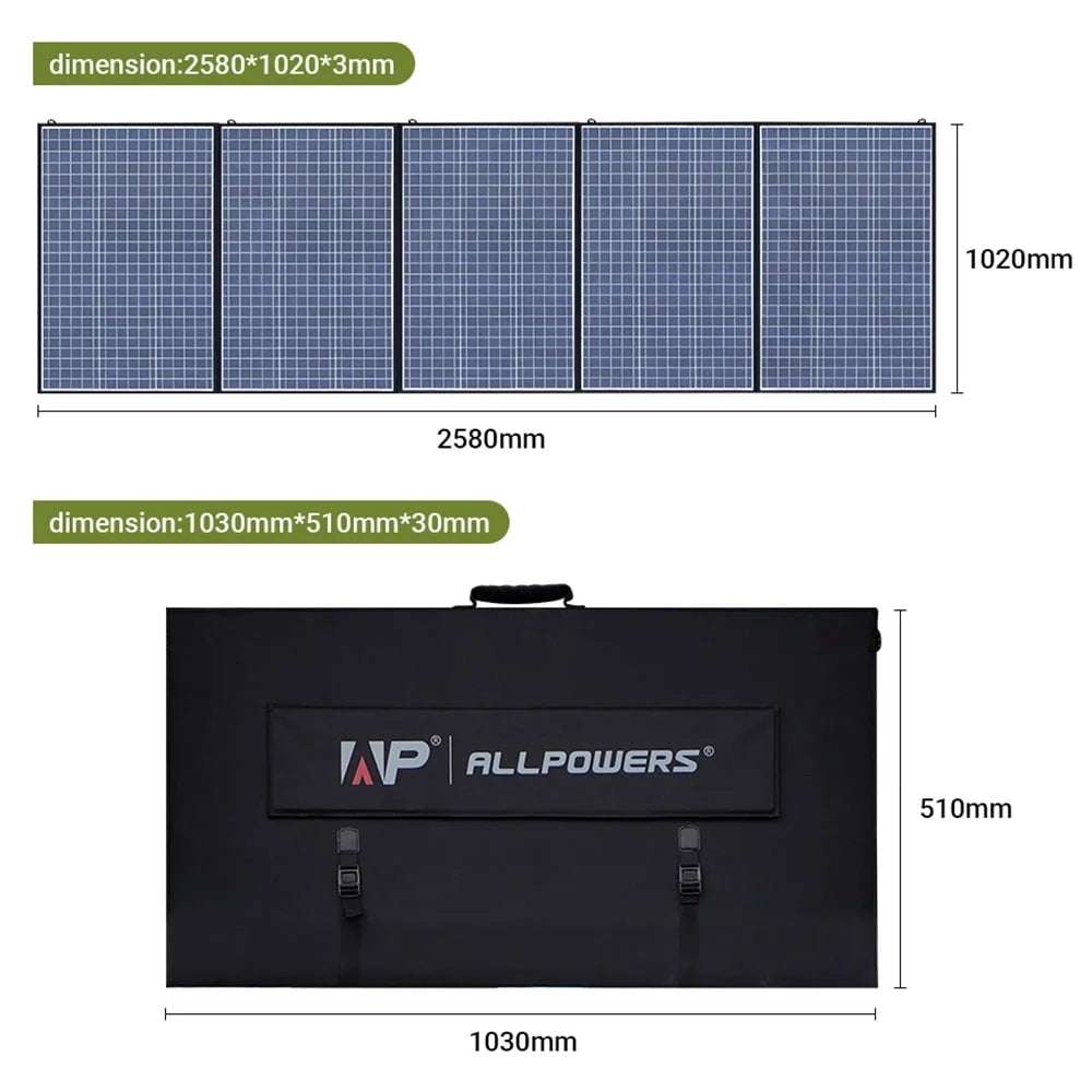 Introducing the ALLPOWERS R2500 "Anywhere But the Grid" Solar Magical Energy Box, a revolutionary portable solar generator kit that combines a robust 2016Wh Lifepo4 