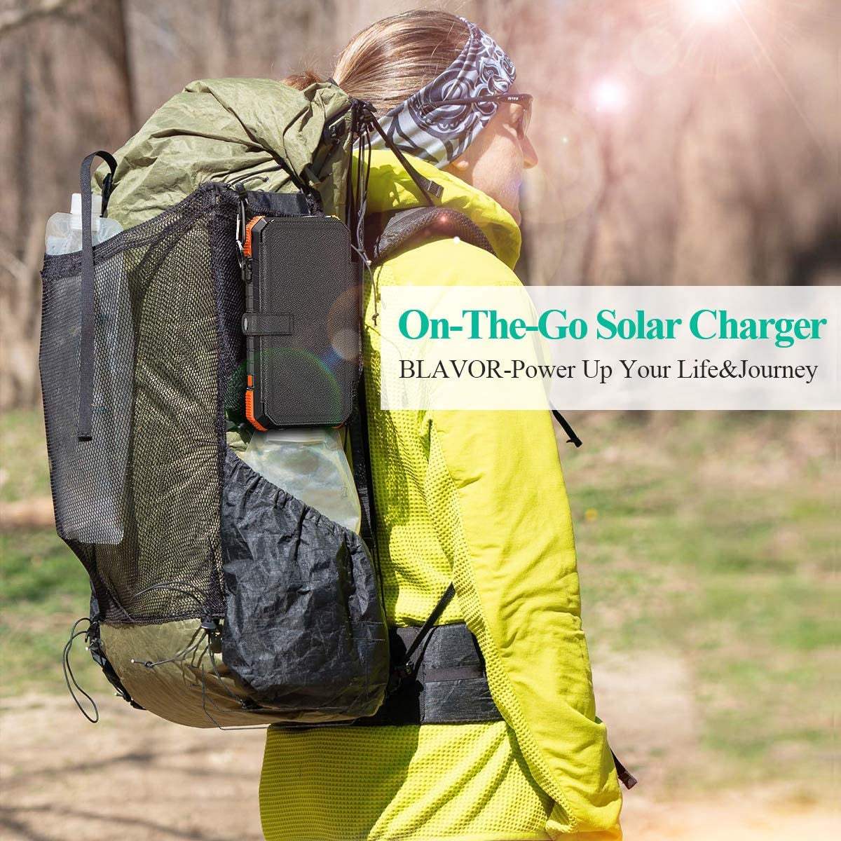 Ultimate Solar Charger Power Bank - 20000mAh, fast-charging, foldable panels, outdoor use.