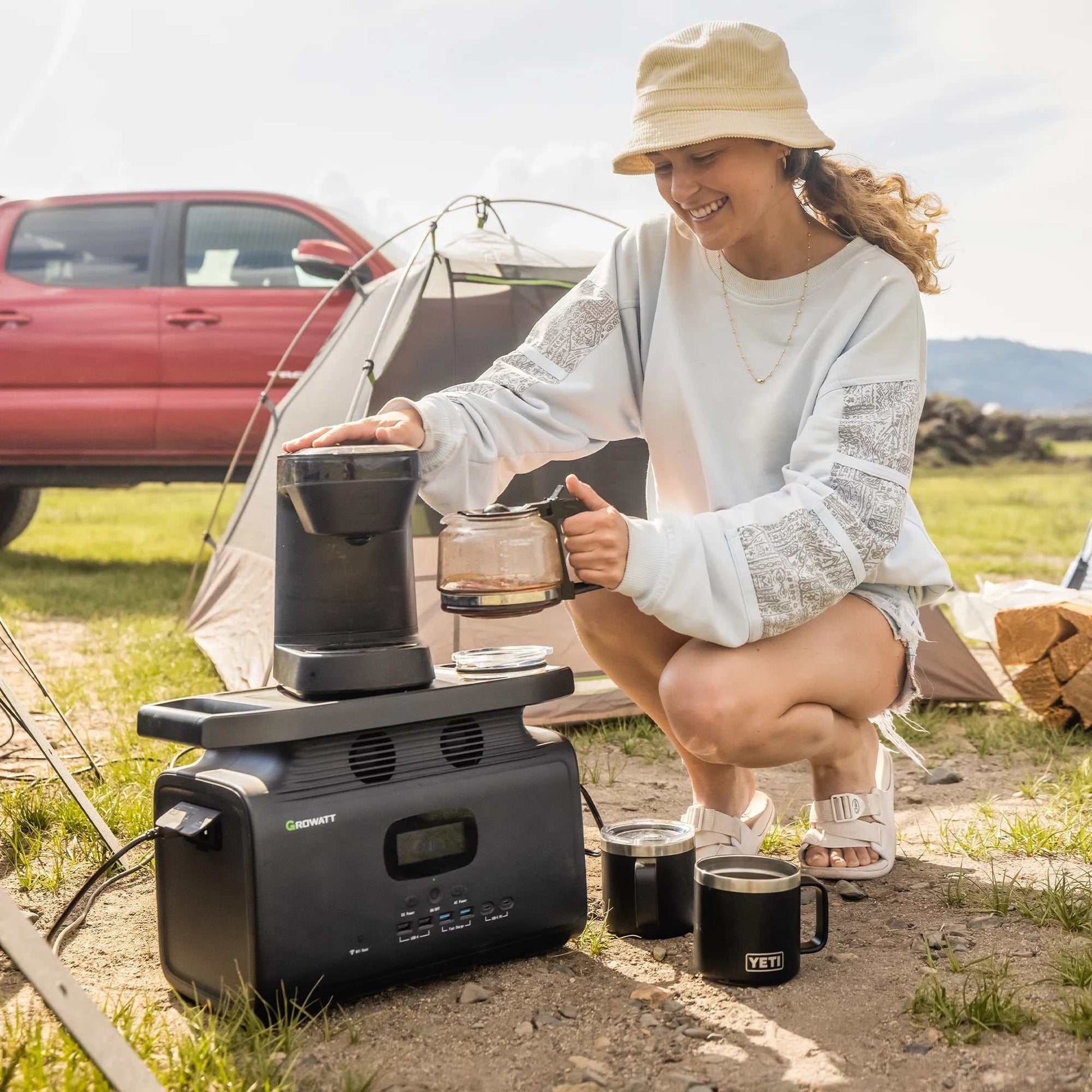 Introducing the Fab Fourteen Hundred: The Solar-Powered Superhero for Your Camping Shenanigans and Household Shenanigans! This innovative power station, also known a