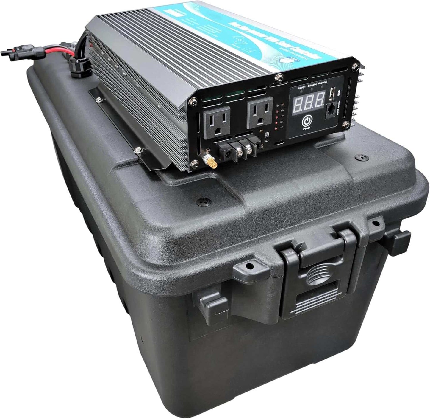 Powerful portable solar generator - 3000W with inverter, USB & 12V outputs, ideal for camping and emergencies.