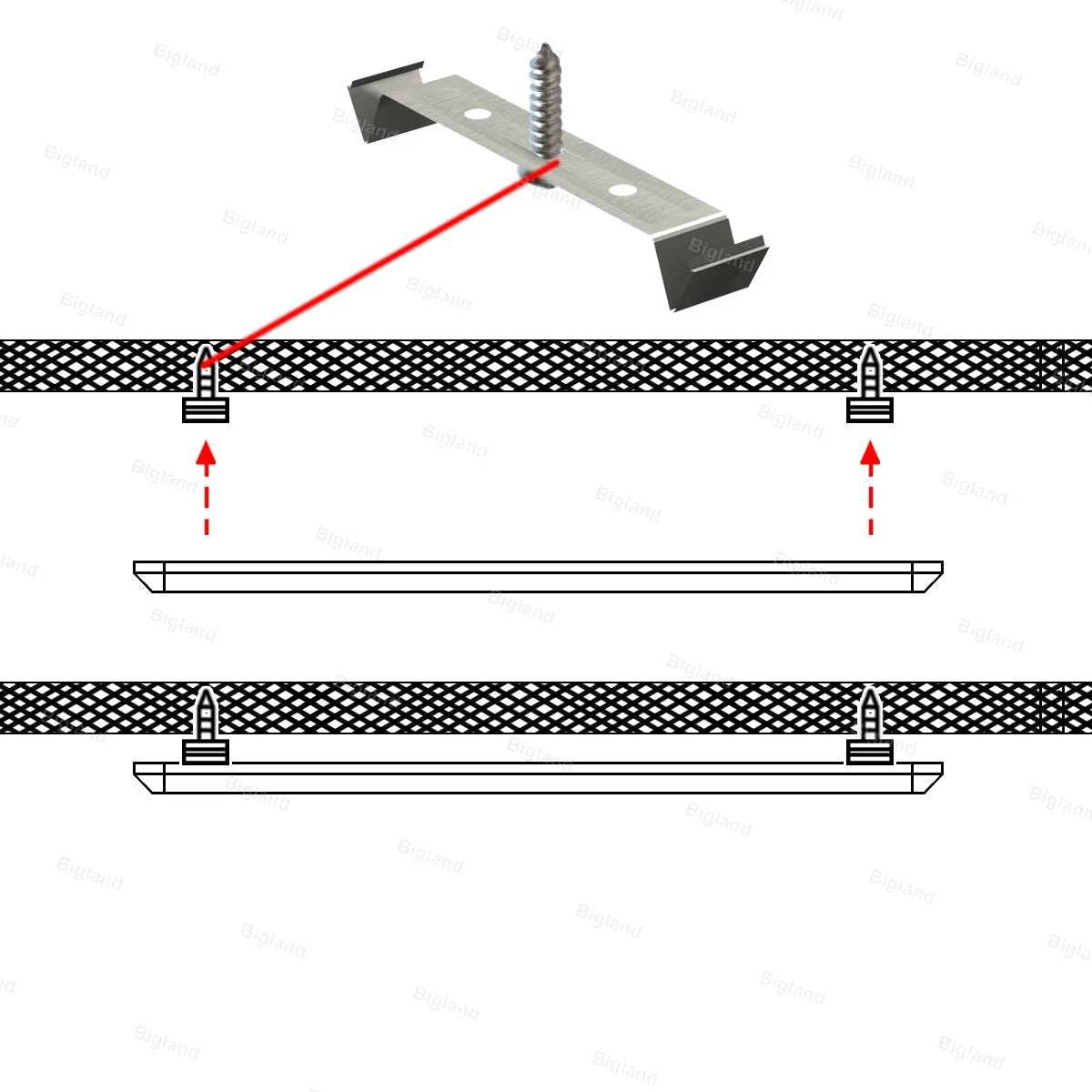 Illuminate your spaces effectively with the Bigland 4 Pack LED Shop Light Utility Ceiling Garage On/Off Switch with Power Cord. These durable ceiling fixtures are de