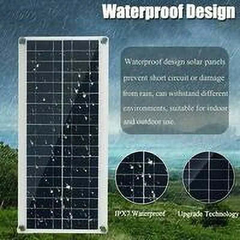 300W Solar Power Kit with waterproof design and 60A charge controller for off-grid use.