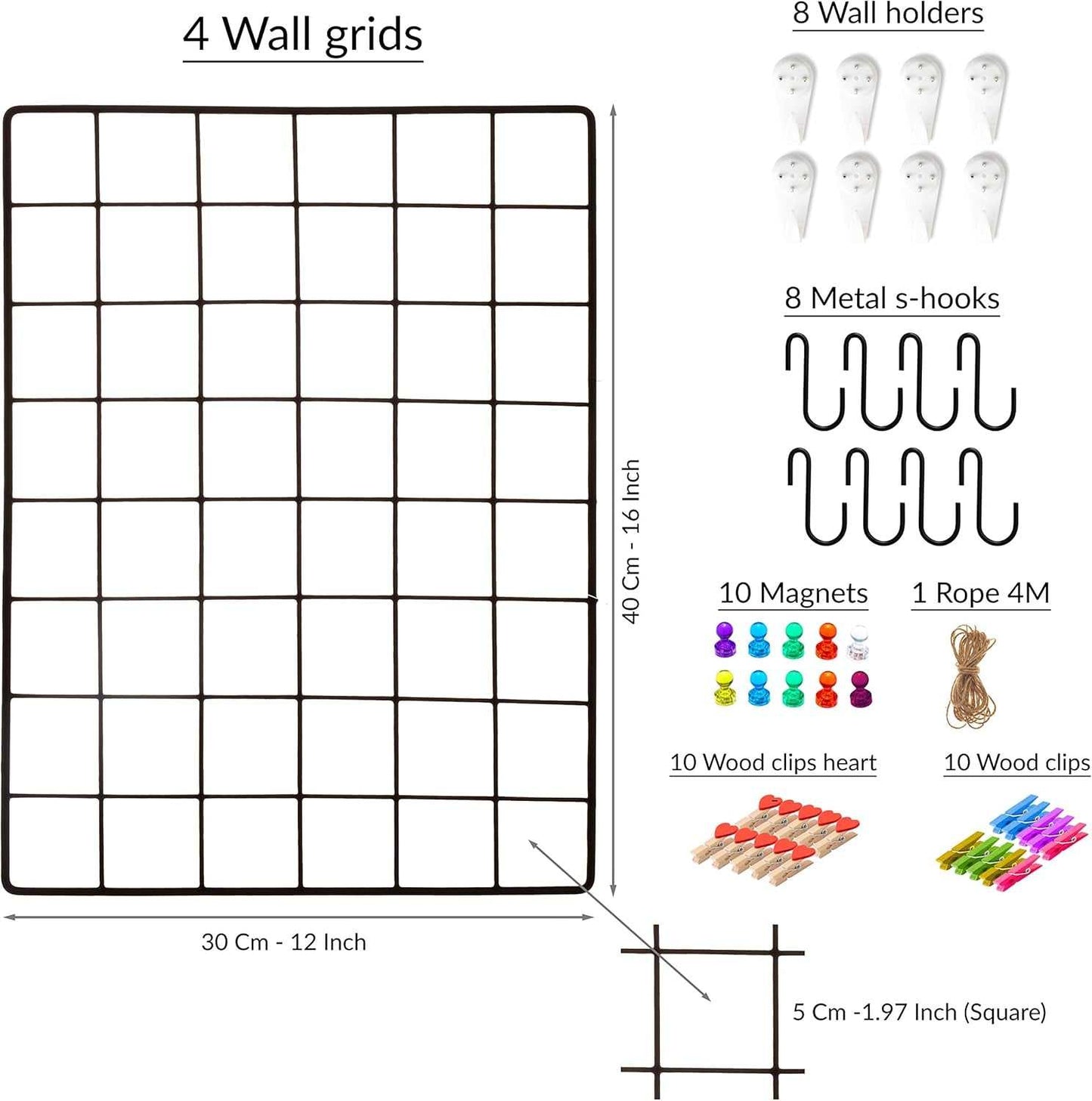 【CHERISH YOUR MEMORIES】Some of the best moments are worth remembering forever. Create your personal memo board with the wall grid photo display panels. a Great way t