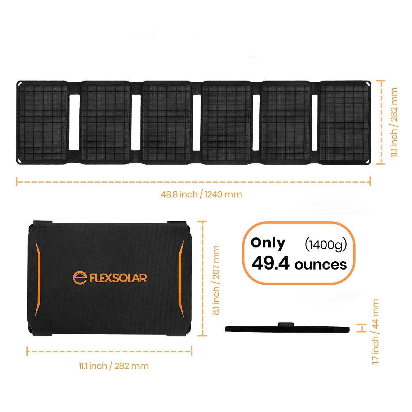 30W Solar Snack Pack: Charge Up Your Devices on the Go! Introducing the 30W Flexible Solar Charger, your ultimate companion for staying connected during outdoor adve