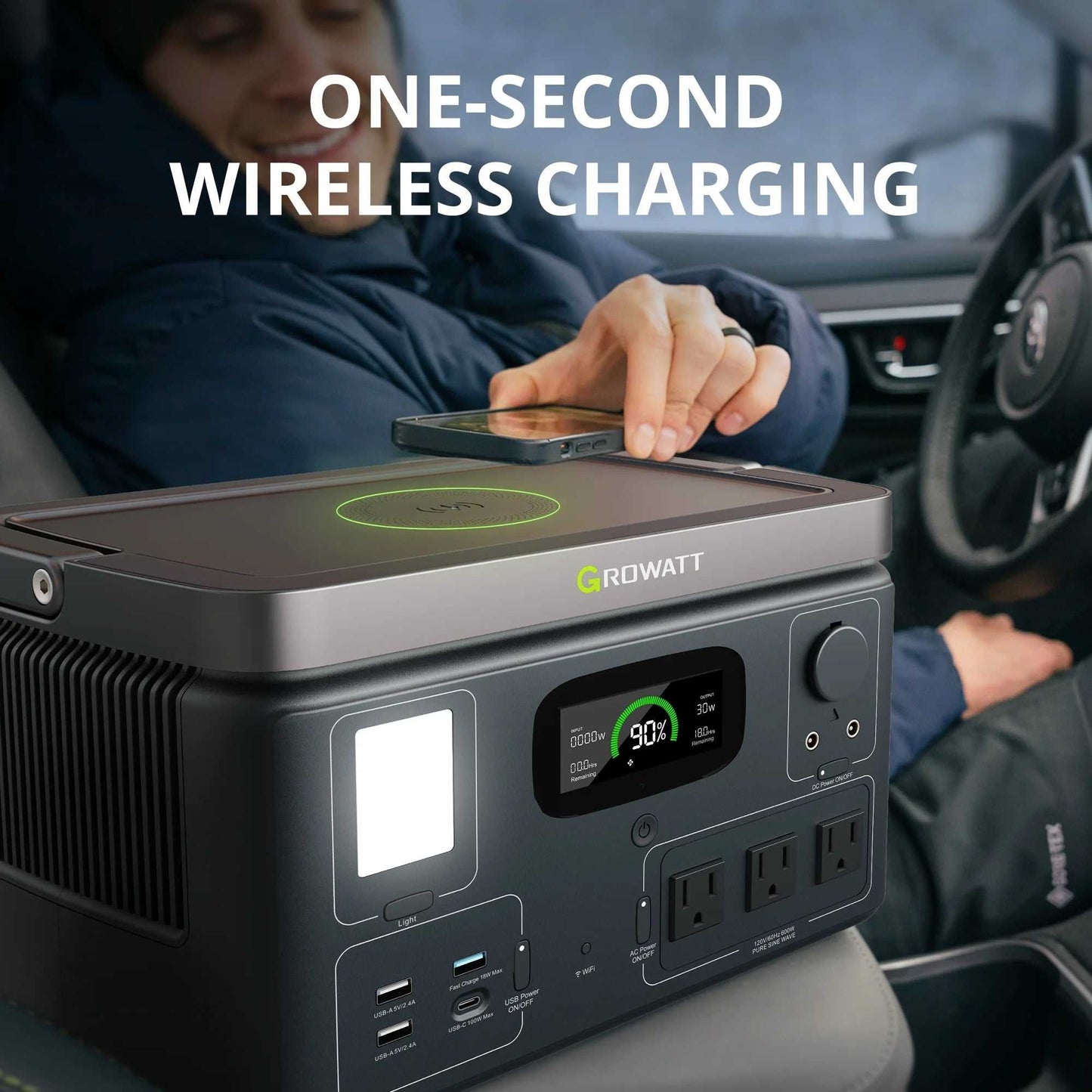 VITA 550 portable power station uses a LiFePO4 Battery, which is durable for over 3000 cycles of charges and discharges. With a 538Wh capacity battery and 11 Outlets